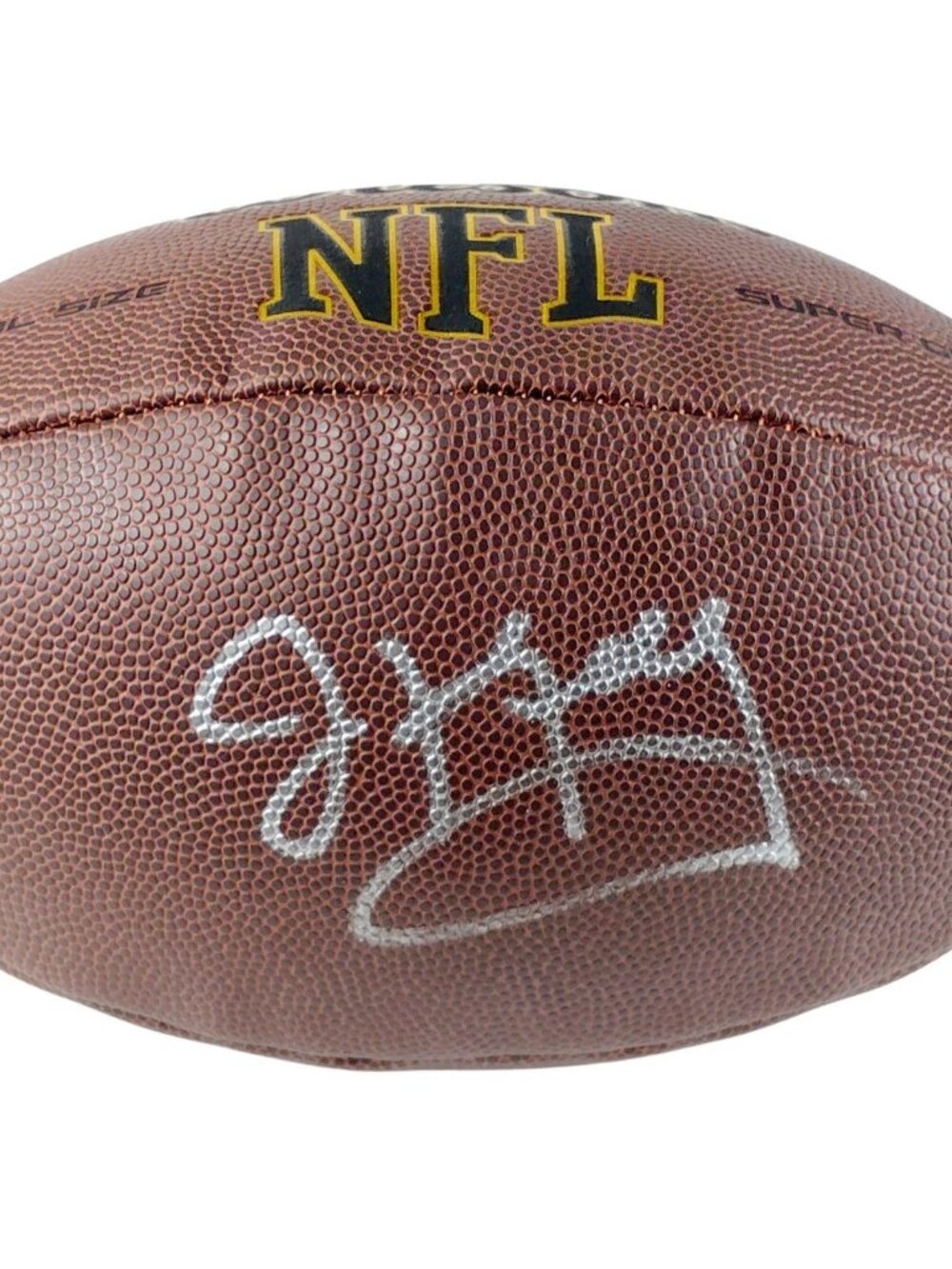 Jim Kelly Signed Wilson NFL Football Buffalo Bills HOF BAS COA Proof Photo
